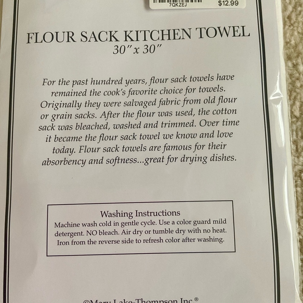 NWT I’d Rather Be Gardening Flour Sack Kitchen Towel - Picture 4 of 5